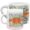 Orange & Blue Leafy Swirls Espresso Mugs - Main Parent
