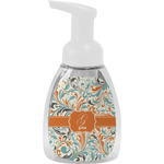 Orange & Blue Leafy Swirls Foam Soap Bottle (Personalized)