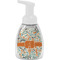 Orange & Blue Leafy Swirls Foam Soap Bottle - White (Personalized)
