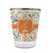 Orange & Blue Leafy Swirls Glass Shot Glass - 1.5 oz - with Gold Rim - Set of 4 (Personalized)
