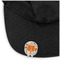 Orange & Blue Leafy Swirls Golf Ball Marker Hat Clip - Main