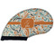 Orange & Blue Leafy Swirls Golf Club Covers - FRONT