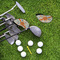 Orange & Blue Leafy Swirls Golf Club Covers - LIFESTYLE