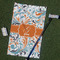 Orange & Blue Leafy Swirls Golf Towel Gift Set - Main