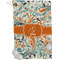 Orange & Blue Leafy Swirls Golf Towel (Personalized)