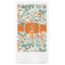 Orange & Blue Leafy Swirls Guest Paper Towels - Full Color (Personalized)