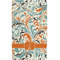 Orange & Blue Leafy Swirls Hand Towel (Personalized)