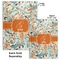 Orange & Blue Leafy Swirls Hard Cover Journal - Compare