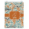 Orange & Blue Leafy Swirls Jewelry Gift Bag - Matte - Front