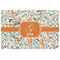 Orange & Blue Leafy Swirls Jigsaw Puzzle 1014 Piece - Front