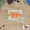 Orange & Blue Leafy Swirls Jigsaw Puzzle 30 Piece - In Context