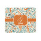 Orange & Blue Leafy Swirls Jigsaw Puzzle 500 Piece - Front
