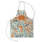 Orange & Blue Leafy Swirls Kid's Apron - Small (Personalized)
