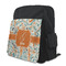 Orange & Blue Leafy Swirls Kid's Backpack - MAIN