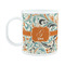 Orange & Blue Leafy Swirls Plastic Kids Mug (Personalized)