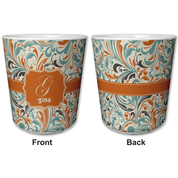 Orange & Blue Leafy Swirls Kids Cup - APPROVAL