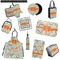 Orange & Blue Leafy Swirls Kitchen Accessories & Decor