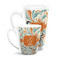 Orange & Blue Leafy Swirls Latte Mugs Main
