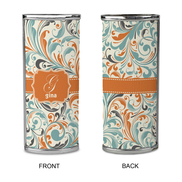 Orange & Blue Leafy Swirls Lighter Case - APPROVAL