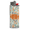 Orange & Blue Leafy Swirls Lighter Case - Front