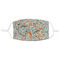 Orange & Blue Leafy Swirls Adult Cloth Face Mask