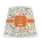 Orange & Blue Leafy Swirls Poly Film Empire Lampshade - Front View