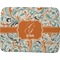 Orange & Blue Leafy Swirls Memory Foam Bath Mat - 48"x36" (Personalized)