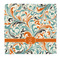 Orange & Blue Leafy Swirls Microfiber Dish Rag (Personalized)