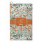 Orange & Blue Leafy Swirls Microfiber Golf Towels - Small - FRONT
