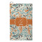 Orange & Blue Leafy Swirls Microfiber Golf Towel - Small (Personalized)