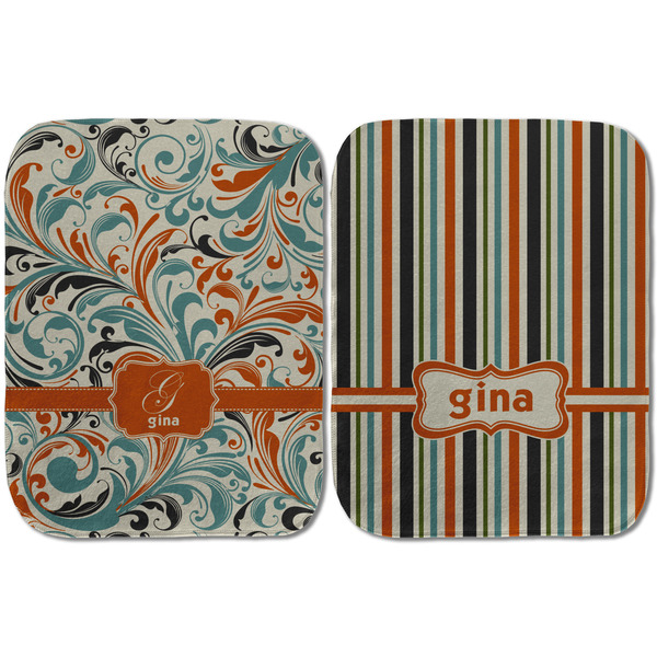 Orange & Blue Leafy Swirls Old Burps - Approval