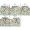 Orange & Blue Leafy Swirls Page Dividers - Set of 5 - Approval