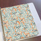 Orange & Blue Leafy Swirls Page Dividers - Set of 5 - In Context