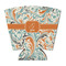 Orange & Blue Leafy Swirls Party Cup Sleeves - with bottom - FRONT