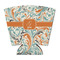 Orange & Blue Leafy Swirls Party Cup Sleeve - with Bottom (Personalized)