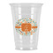 Orange & Blue Leafy Swirls Party Cups - 16oz (Personalized)