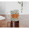 Orange & Blue Leafy Swirls Personalized Coffee Mug - Lifestyle