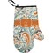 Orange & Blue Leafy Swirls Oven Mitt (Personalized)