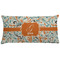 Orange & Blue Leafy Swirls Pillow Case (Personalized)