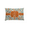 Orange & Blue Leafy Swirls Pillow Case - Toddler - Front