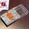 Orange & Blue Leafy Swirls Playing Cards - In Package