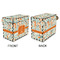 Orange & Blue Leafy Swirls Recipe Box - Full Color - Approval