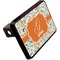 Orange & Blue Leafy Swirls Rectangular Trailer Hitch Cover - 2" (Personalized)