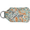 Orange & Blue Leafy Swirls Sanitizer Holder Keychain - Small (Back)