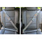 Orange & Blue Leafy Swirls Seat Belt Covers (Set of 2 - In the Car)