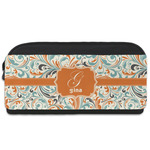 Orange & Blue Leafy Swirls Shoe Bag (Personalized)