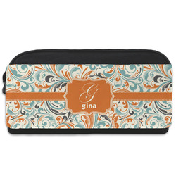Orange & Blue Leafy Swirls Shoe Bag (Personalized)