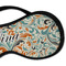 Orange & Blue Leafy Swirls Sleeping Eye Mask - DETAIL Large