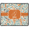 Orange & Blue Leafy Swirls Large Gaming Mouse Pad - 12.5" x 10" (Personalized)