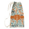 Orange & Blue Leafy Swirls Laundry Bags - Small (Personalized)